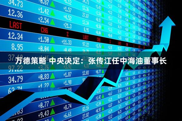 万德策略 中央决定：张传江任中海油董事长