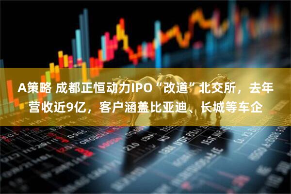 A策略 成都正恒动力IPO“改道”北交所，去年营收近9亿，客户涵盖比亚迪、长城等车企